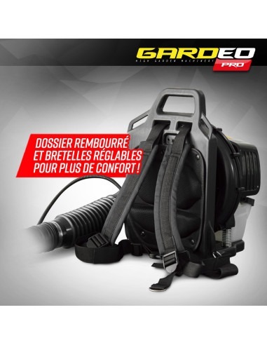 Souffleur thermique dorsal 52CC - 281km/H - Gardeo Pro