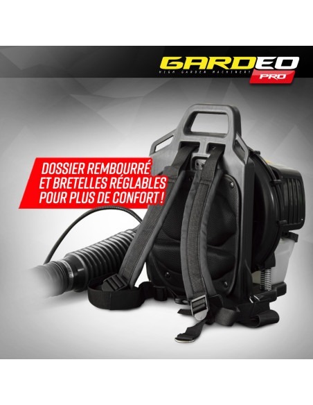 Souffleur thermique dorsal 52CC - 281km/H - Gardeo Pro