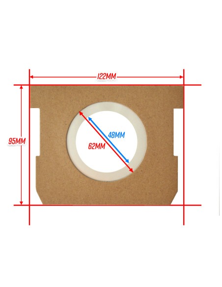 Lot de 5 sacs pour aspirateur 30L - Vacmaster