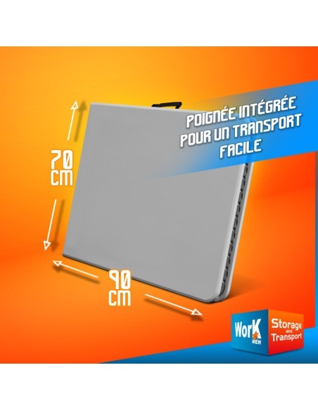 Table de camping pliante 180x70x74cm