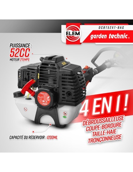 Outil multifonctions 4 en 1(débroussailleuse - taille haies -