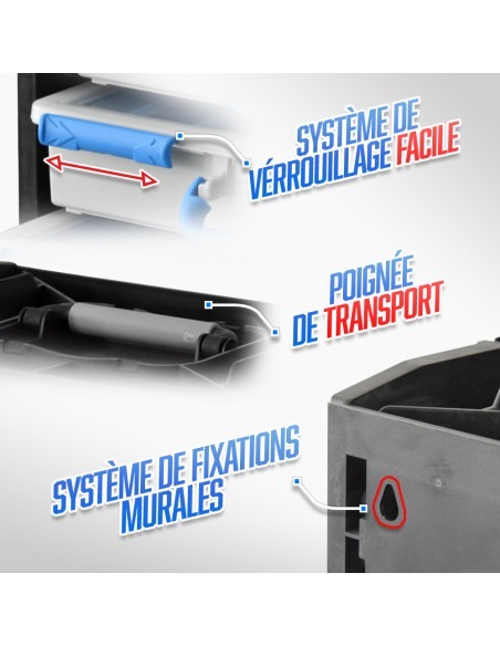 Bloc de rangement avec 4 organiseurs - Workmen