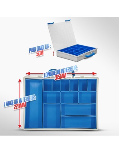 Bloc de rangement avec 4 organiseurs - Workmen