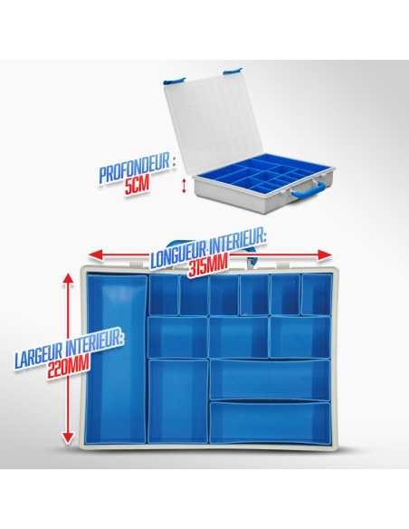 Bloc de rangement avec 4 organiseurs - Workmen