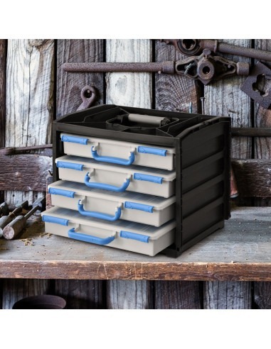 Bloc de rangement avec 4 organiseurs - Workmen