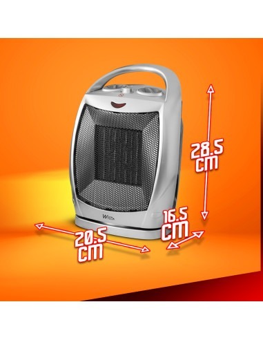 Radiateur céramique oscillant 1500W - Warm Tech