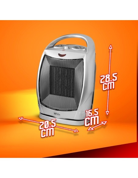 Radiateur céramique oscillant 1500W - Warm Tech