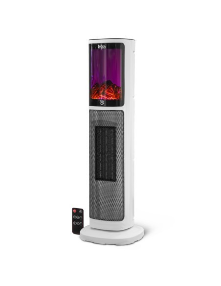Radiateur céramique 2000W avec effet flamme - Warm Tech