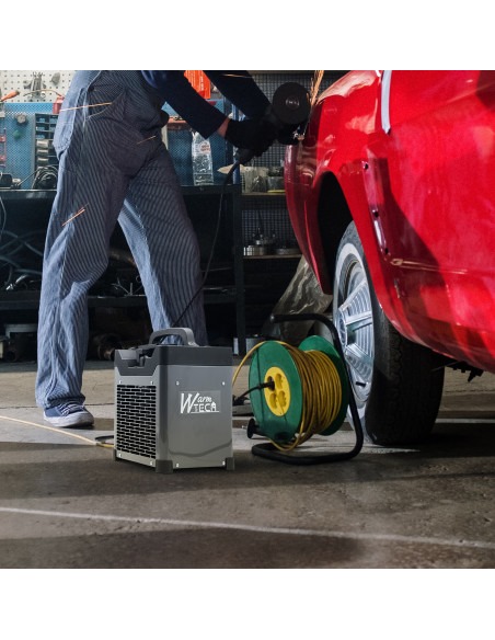 Chauffage d'atelier 3000W + USB + éclairage led - Warmtech