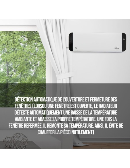 Radiateur céramique mural 2000W - Warm Tech