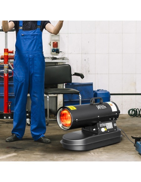 Canon à chaleur diesel 15 KW avec thermostat - Warmtech