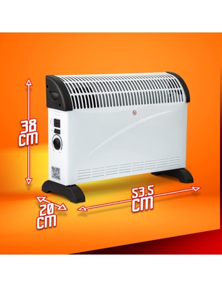 Convecteur 2000W + Ventilation turbo - Warm Tech