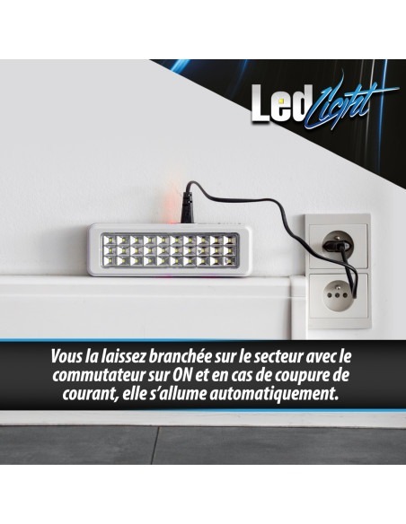 Lampe de secours 30 Leds - Anti blackout