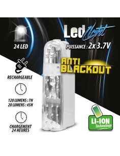 Lampe de secours portative 24 Leds - Anti blackout 2