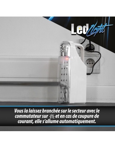 Lampe de secours portative 24 Leds - Anti blackout