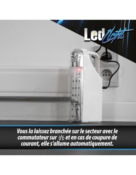 Lampe de secours portative 24 Leds - Anti blackout