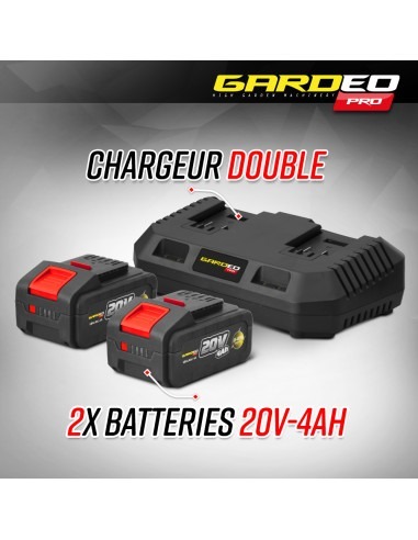 Balayeuse pour gazon synthétique sur batterie - 2 x 20V - 4Ah -