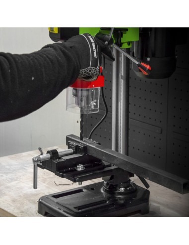 Perceuse à colonne 350W avec étau et laser - 13mm - 5 vitesses