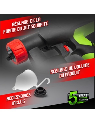 Pistolet peinture basse pression 400W - 800ml - Constructor