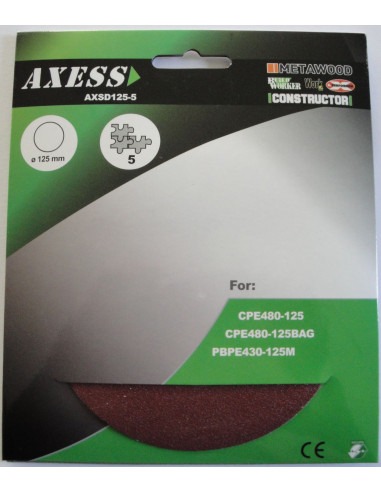 Disque abrasif 125mm - Set de 5