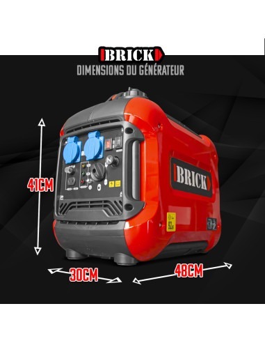 Groupe électrogène inverter silencieux max 1880W - 2 prises -