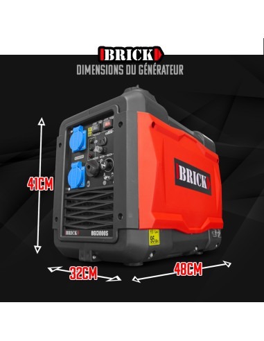 Groupe électrogène inverter silencieux max 2900W - 2 prises -