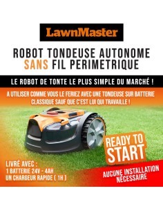 Robot tondeuse autonome 24V sans fil périmétrique - Le robot le 2