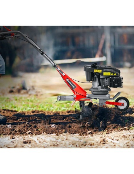 Motobineuse thermique 139cc - 4 fraises - Largeur de travail