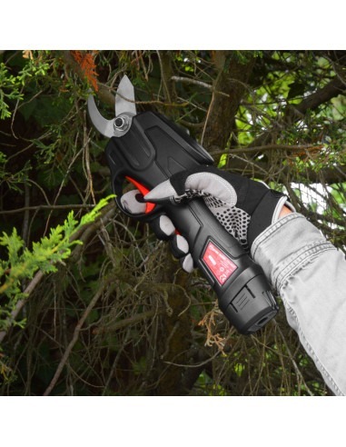 Sécateur rechargeable 7.2V lithium avec perche télescopique -