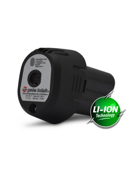 Batterie pour sécateur rechargeable 7.2v lithium - Elem Garden