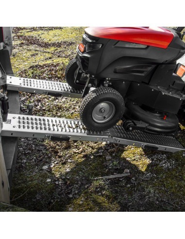 Lot de 2 rampes pliables en acier galvanisé 160cm - Charge max