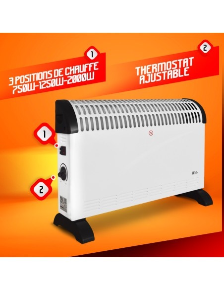 Convecteur 2000W - Warm Tech