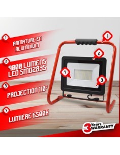 Projecteur led de chantier 100W - I-Watts Pro 2