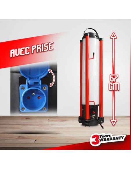 Projecteur LED de chantier 360° - 100W sur trépied - I-Watts