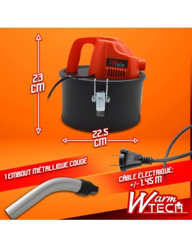 Vide cendres 600W 4L - Warm Tech