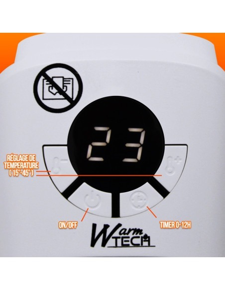 Chauffage céramique Plug in 400W - Warm Tech