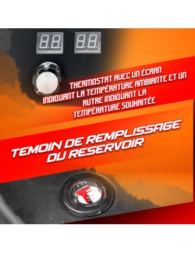 Canon à chaleur 30 KW diesel avec thermostat et roues - 720