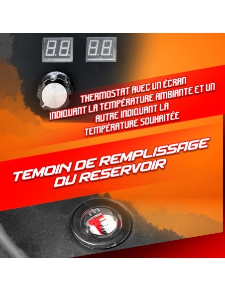 Canon à chaleur 30 KW diesel avec thermostat et roues - 720