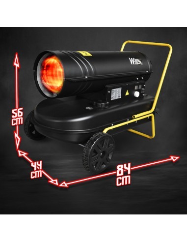 Canon à chaleur 30 KW diesel avec thermostat et roues - 720