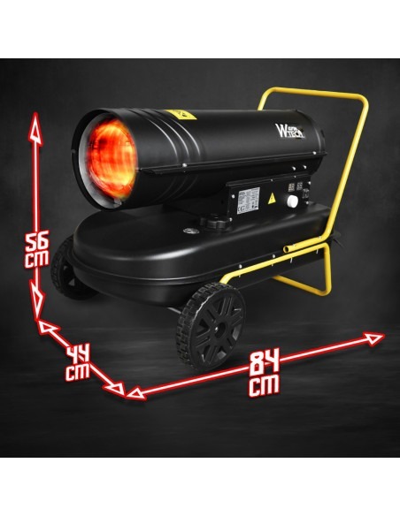 Canon à chaleur 30 KW diesel avec thermostat et roues - 720