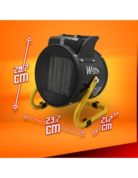 Chauffage d'atelier céramique 3000W avec thermostat - Warm Tech