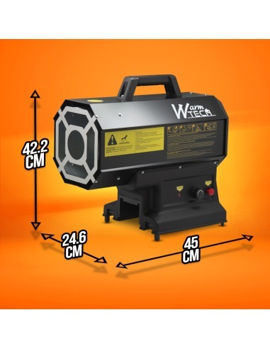 Canon à chaleur au gaz réglable de 9 à 20KW et fonctionnant sur