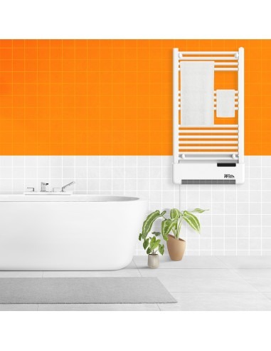 Radiateur sèche serviettes avec fluide + soufflerie - Warmtech