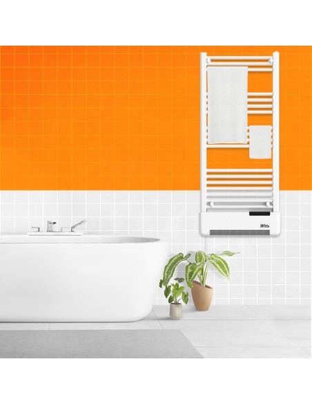 Radiateur sèche serviettes avec fluide + soufflerie - Warm Tech