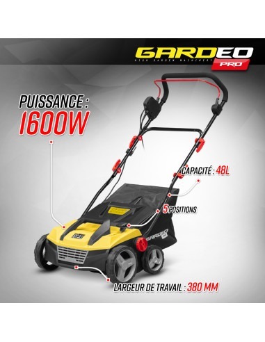 Balayeuse pour gazon synthétique 1600W - 38cm