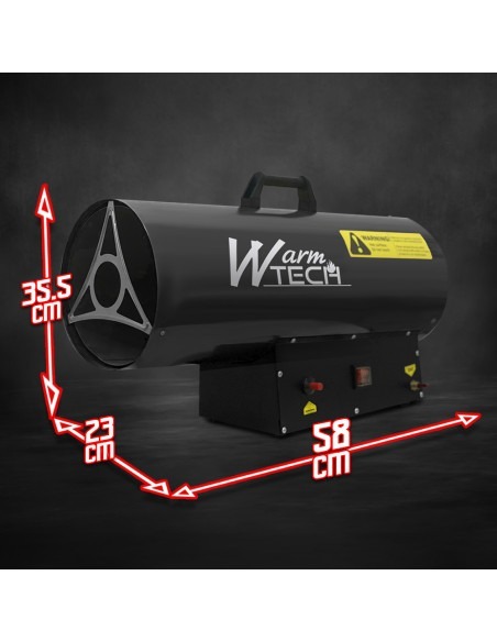 Canon à chaleur au gaz 50 KW - Warm Tech