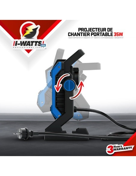 Projecteur led de chantier 35W - IP54 - I-Watts Pro