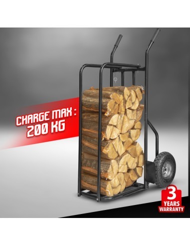 Diable pour bûches max 200kg