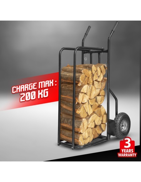 Diable pour bûches max 200kg