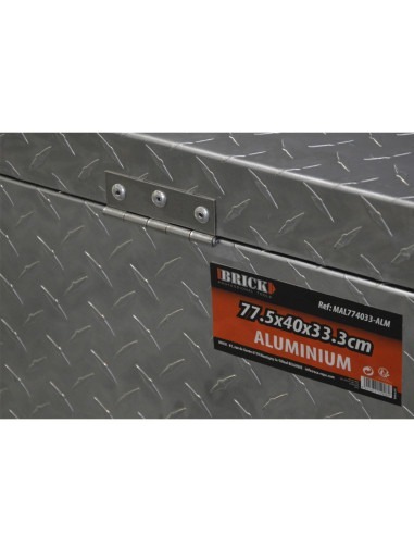 Malle de chantier en alu. 80,5x40x33,3cm - Brick